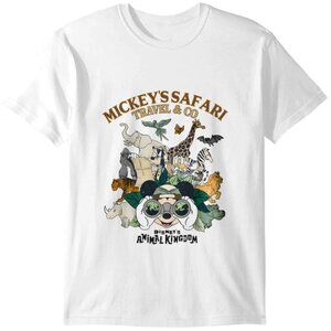 Disney Animal Kingdom Vintage Park Logo Family Trip Graphic Shirt 89